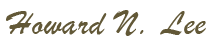 Howard N. Lee's Signature