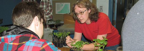 Members of the Vegetable Production Laboratory gave a hands-on grafting demonstration to this plant propagation class at The OSU, ATI on March 22, 2018.