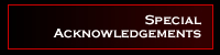 Special Acknowledgements
